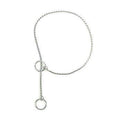 Snake-Chain Dog Collar, Extra-Fine - Chrome