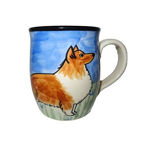 Shetland Sheepdog Hand-Painted Ceramic Mug