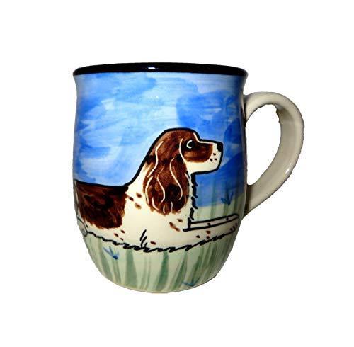 Springer Spaniel, Liver and White, Hand-Painted Ceramic Mug