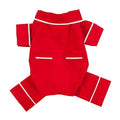 Red Poplin Dog Pajamas