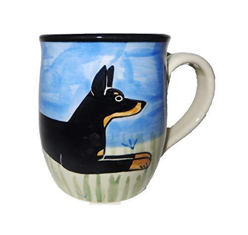 Doberman Pinscher Hand-Painted Ceramic Mug