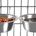 Stainless Steel Hanging Pet Bowls for Crate