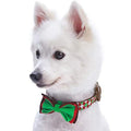 Christmas Dog Collar with Detachable Bow Tie