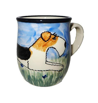 Wire Fox Terrier Hand-Painted Ceramic Mug