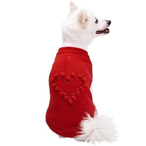 Valentine Heart Dog Sweater