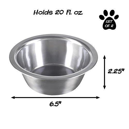 Stainless Steel Hanging Pet Bowls for Crate