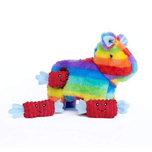 ZippyPaws Burrow Interactive Squeaky Hide and Seek Piñata Plush Dog Toy