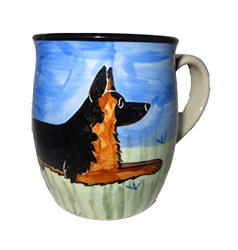 German Shepherd Dog Hand-Painted Ceramic Mug