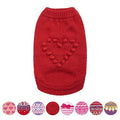 Valentine Heart Dog Sweater