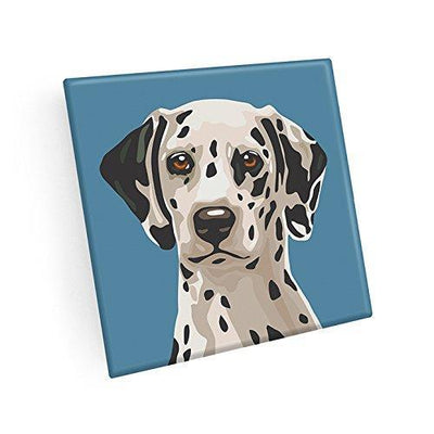 Dalmatian Hand Crafted Glass Dog Coasters