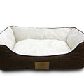 AKC Box Weave Solid Cuddler Dog Bed