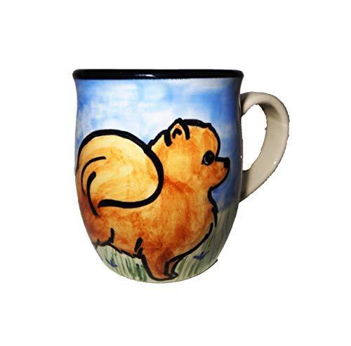 Pomeranian, Red, Hand-Painted Ceramic Mug