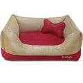 Blueberry Pet Microsuede Overstuffed Bolster Lounge Dog Bed