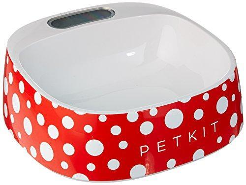 PETKIT Fresh Smart Digital Pet Bowl - Red & White Polka Dots
