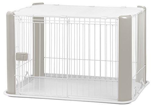 IRIS Wire Dog Crate with Mesh Roof