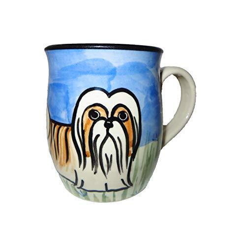 Shih Tzu, Brown and White, Hand-Painted Ceramic Mug