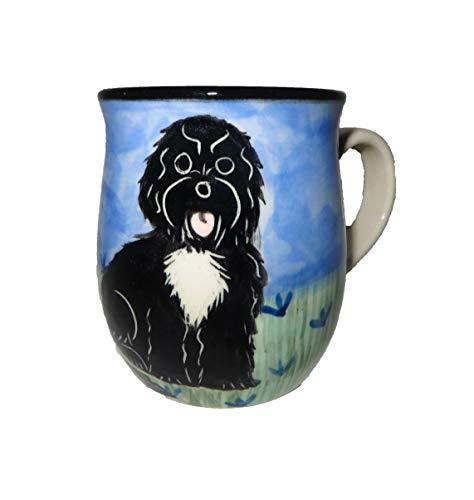 Portuguese Water Dog Hand-Painted Ceramic Mug