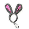 Easter Bunny Gray & Pink Ears Dog Headband