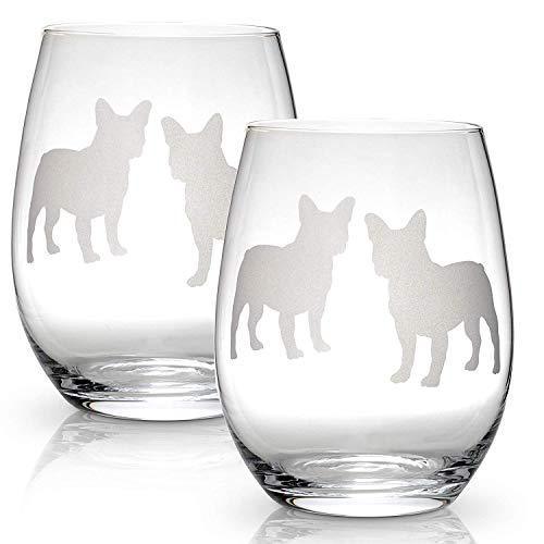Dog Breed Stemless Wine Glasses (Set of 2)