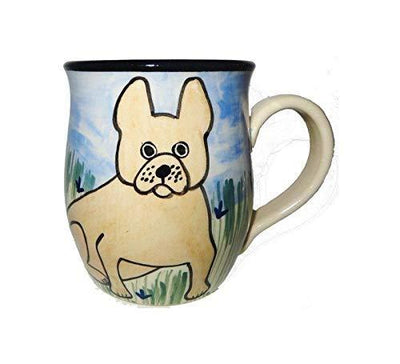 French Bulldog, Tan, Hand-Painted Ceramic Mug