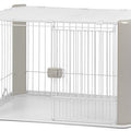 IRIS Wire Dog Crate with Mesh Roof