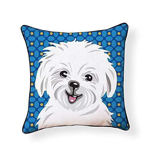 Maltese Pooch Decor Decorative Pillow