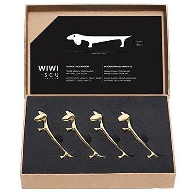 Metal Dog Design Silverware Rests & Chopstick Holders