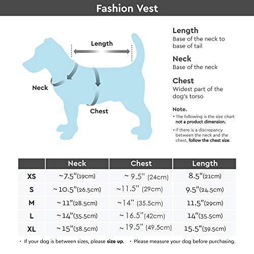 Bomber Jacket Dog Vest with Stretchable Chest - Small Dogs