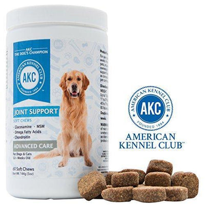 Dog Joint Advanced Supplement Soft Chews with Glucosamine, Chondroitin, MSM, Omega 3, Omega 6 - for Large Breed and Overweight Dogs, Helps with Joint Relief, Pain and Inflammation - Made In The USA