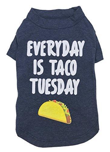fabdog Everyday Is Taco Tuesday Dog T-shirt