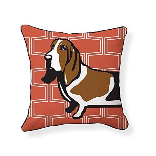 Basset Hound Pooch Decor Decorative Pillow