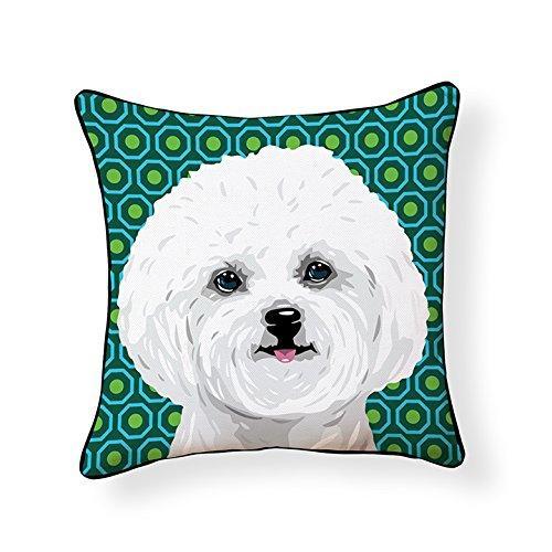 Bichon Frise Pooch Decor Decorative Pillow