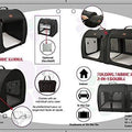 Portable 2-in-1 Double Pet Kennel