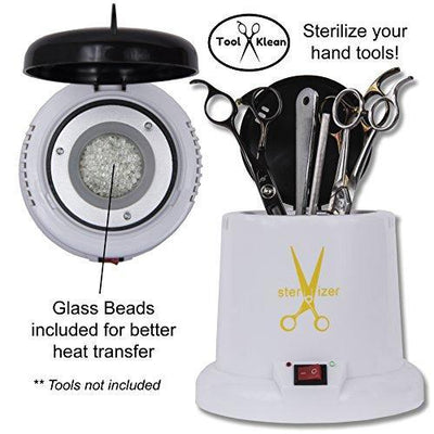 Tool Klean Hot Cup (USA Company) White/Black Comes with Glass Beads, 6" W x 6" L x 6" H,100W, 110V, 60 HZ, Heats 0-250 Degrees in 12 Min, 30 Second Disinfect, has Indicator Light.