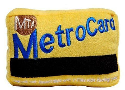 NYC MetroCard Squeaky Dog Toy