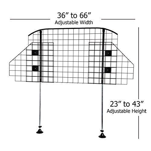 Arf Pets Adjustable Dog Car Wire Barrier