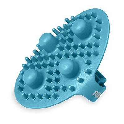 PetWell Massaging Groomer De-Shedding Brush for All Size Pets (Dogs, Cats) with Short or Long Hair