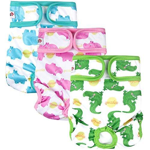 Adorable Animal Pattern Dog Diapers (3pack)