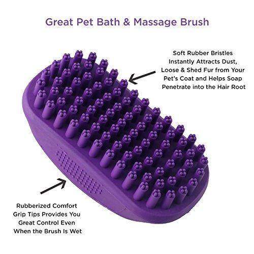 Hertzko Pet Bath & Massage Brush