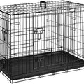 Double-Door Folding Metal Dog Crate