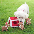 Holiday Burrow, Interactive Squeaky Hide and Seek Plush Dog Toy