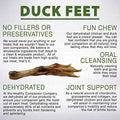Dehydrated Duck Feet All Natural Dog Treats