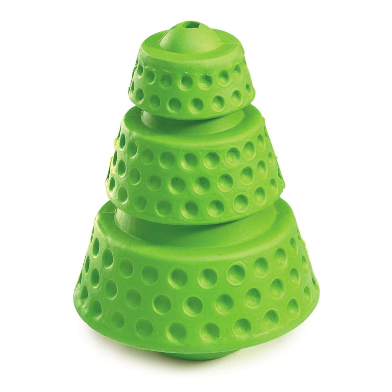 Cone Shaped Satellite Rubber Dog Toy