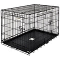 2 Door Crate with Precision Lock System Wire Dog Crate