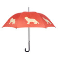 Cavalier King Charles Spaniel Umbrella Beige on Orange
