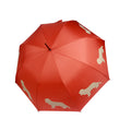 Cavalier King Charles Spaniel Umbrella Beige on Orange