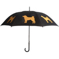 Shiba Inu Umbrella Gold on Black