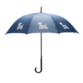 West Highland White Terrier Umbrella White on Navy Blue