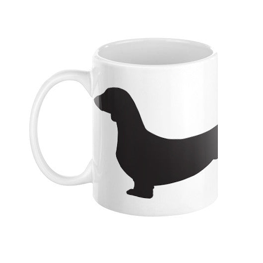 Smooth Dachshund Silhouette Coffee Mug