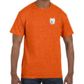 Embroidered Mens T-Shirts Antique Orange 3X Large West Highland White Terrier D126